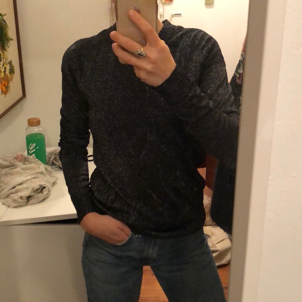 &otherstories Black Lurex Pullover